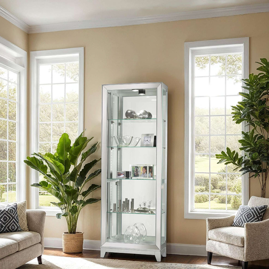 Howard Miller Shayne Curio Cabinet 680590 in interior design - Home Bars USA