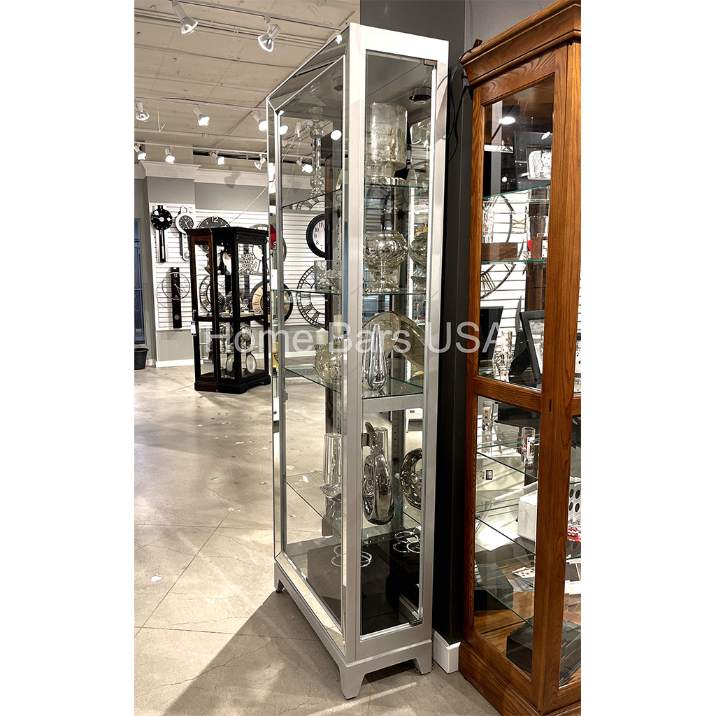 Howard Miller Shayne Curio Cabinet 680590 real image of side - Home Bars USA