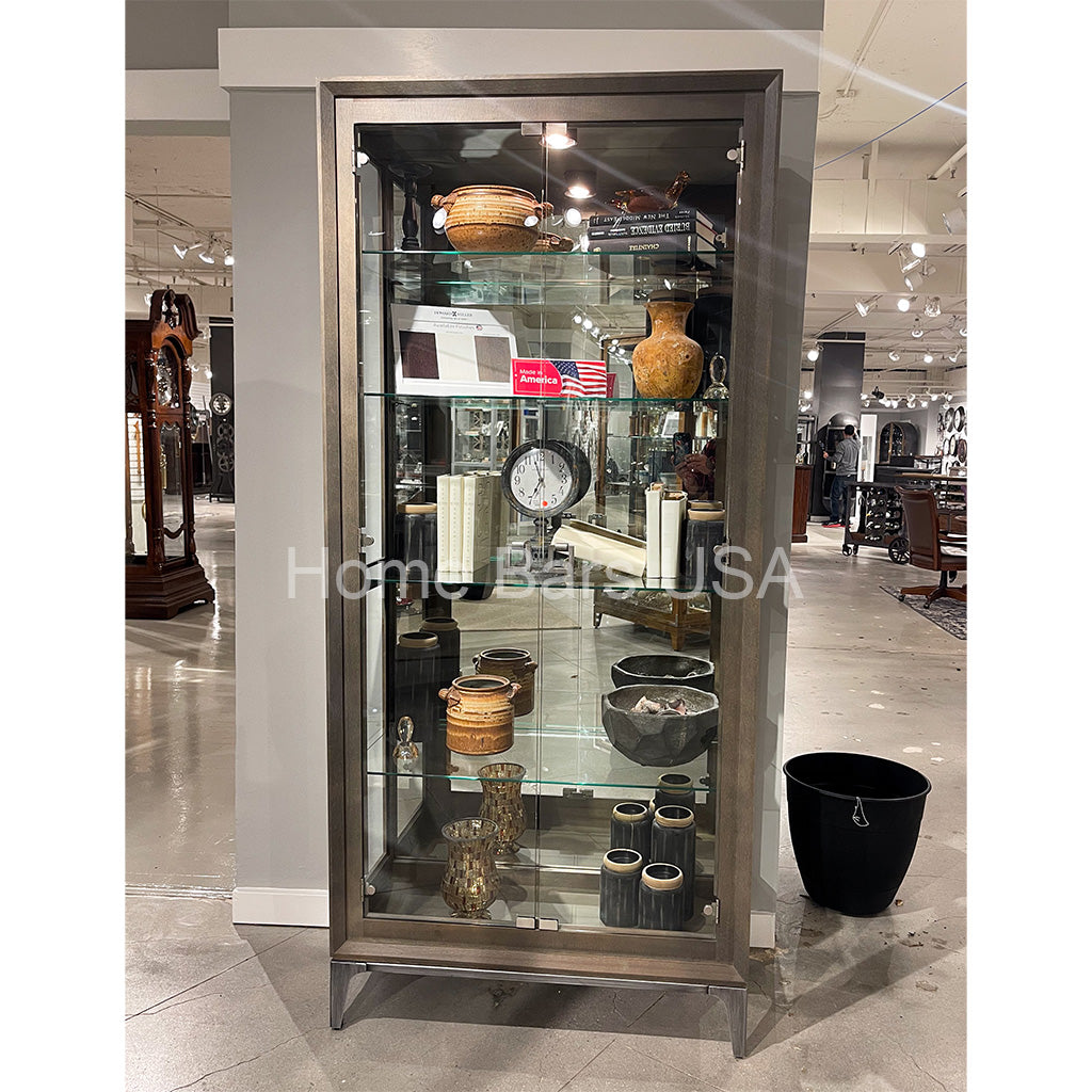 Howard Miller Sheena III Curio Cabinet 680694 real image front view - Home Bars USA