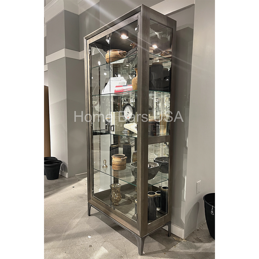 Howard Miller Sheena III Curio Cabinet 680694 real image side view - Home Bars USA
