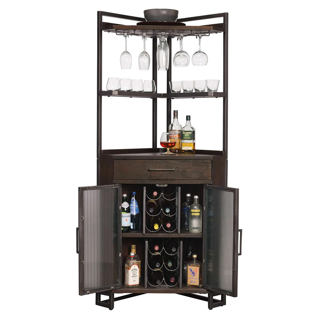 Howard Miller Studio Corner III Wine &amp; Bar Cabinet 695363 - Home Bars USA