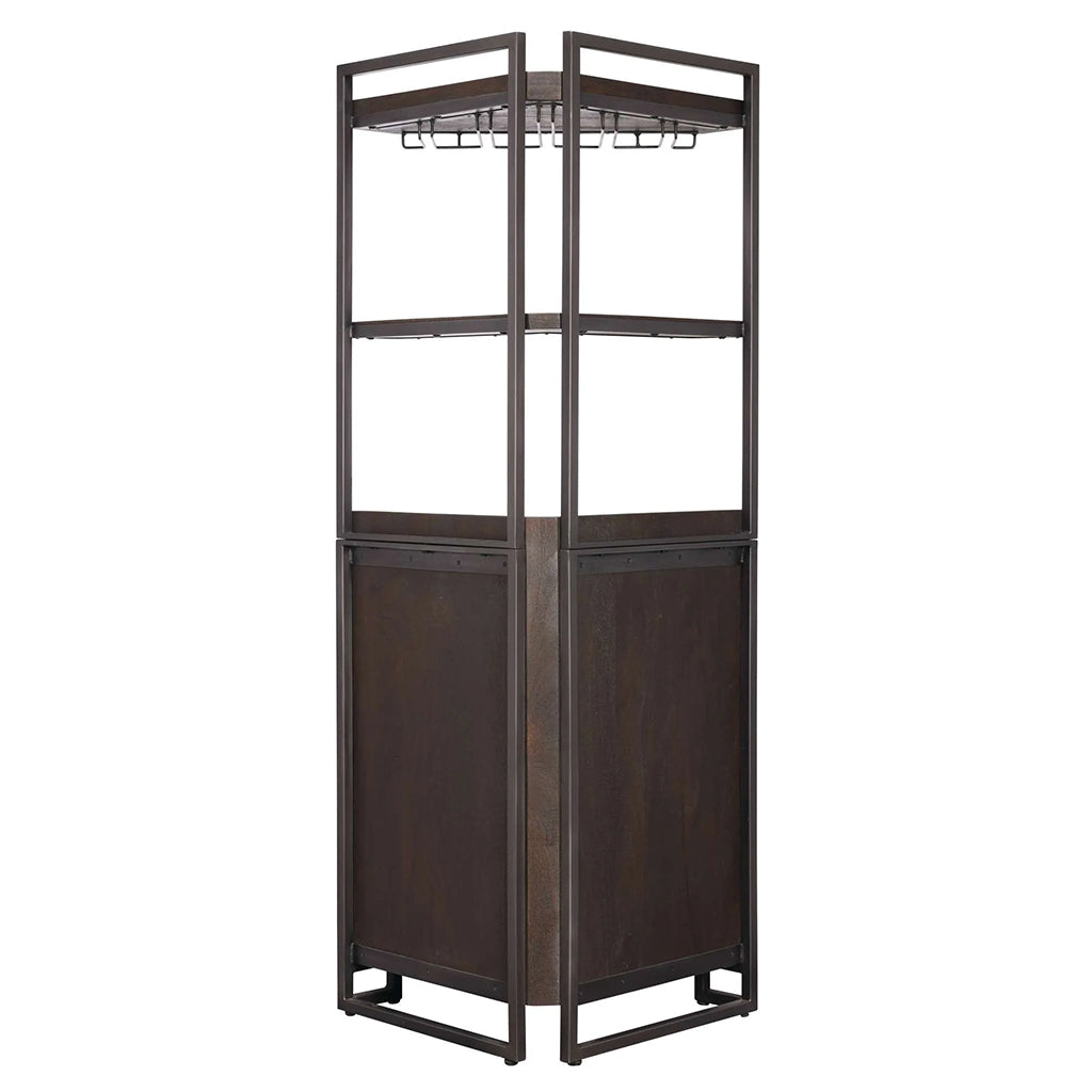 Howard Miller Studio Corner III Wine &amp; Bar Cabinet 695363 back - Home Bars USA