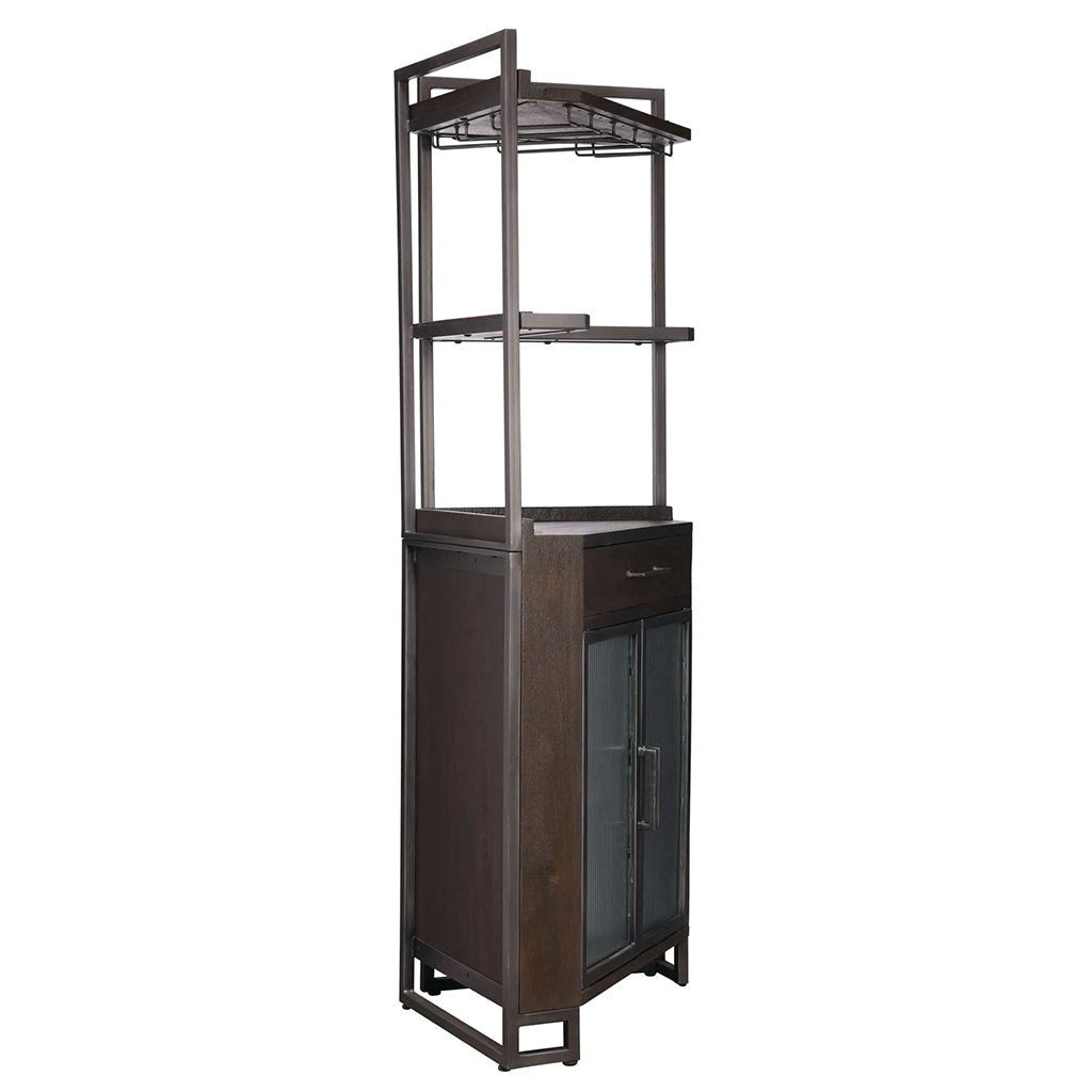 Howard Miller Studio Corner III Wine &amp; Bar Cabinet 695363 side - Home Bars USA