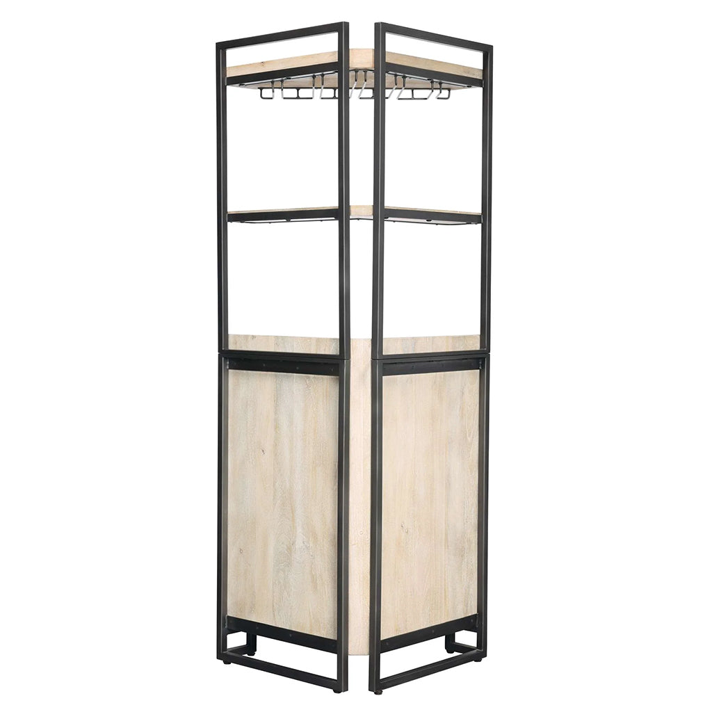 Howard Miller Studio Corner Wine &amp; Bar Cabinet 695361 back - Home Bars USA