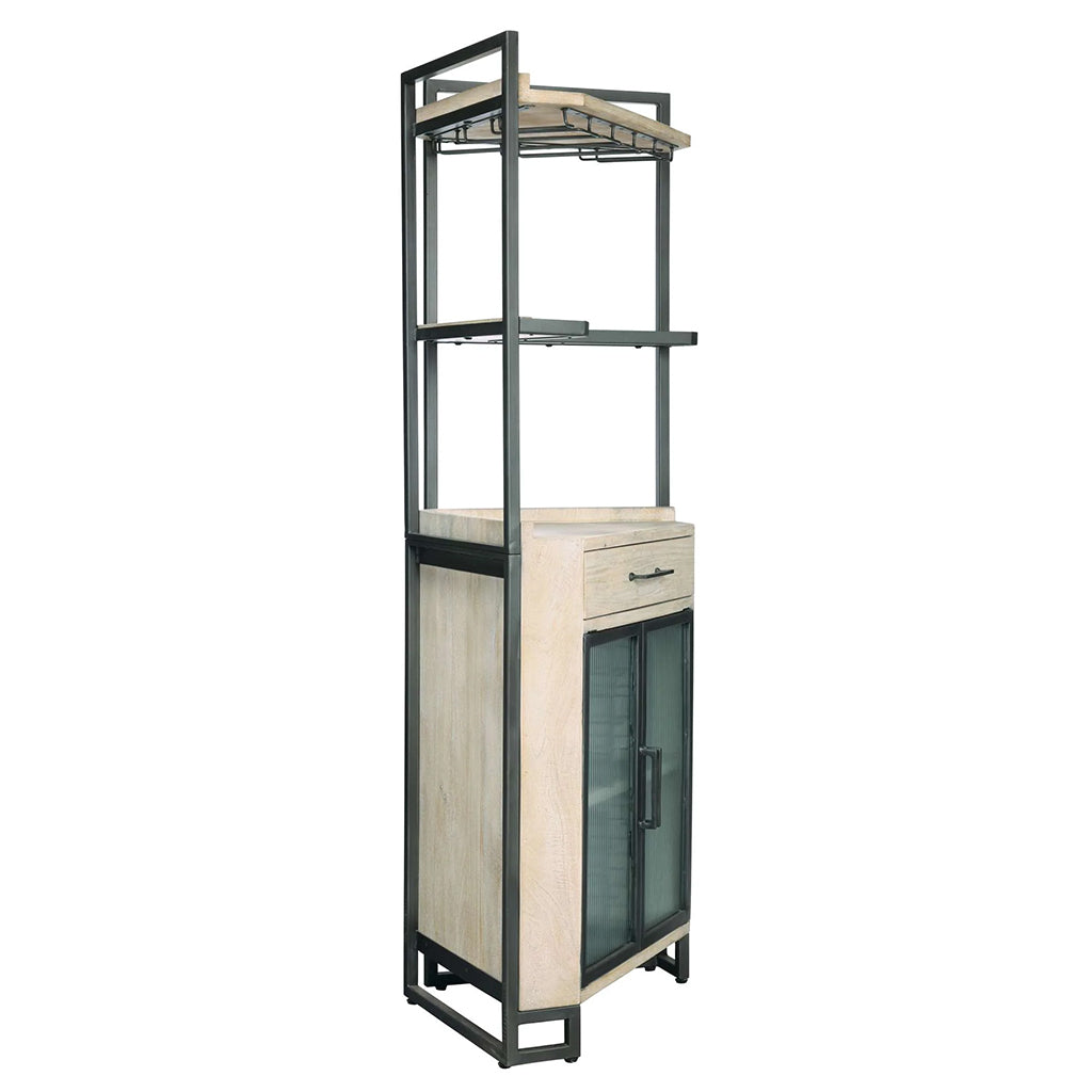 Howard Miller Studio Corner Wine &amp; Bar Cabinet 695361 side - Home Bars USA