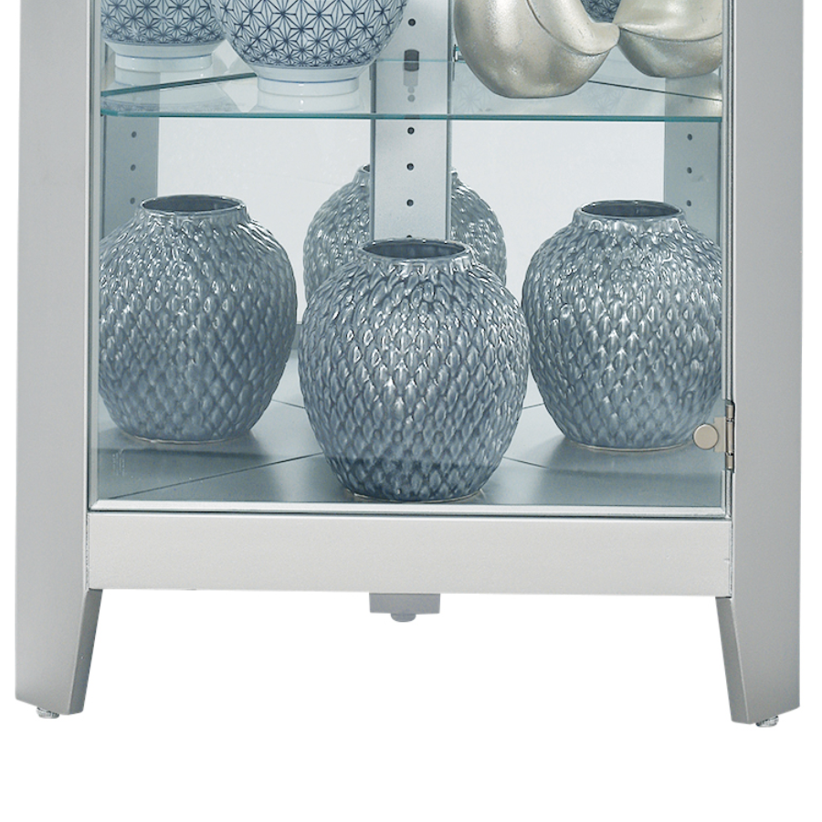 Howard Miller Tamsin II Corner Curio Cabinet 680721 details of a base part - Home Bars USA
