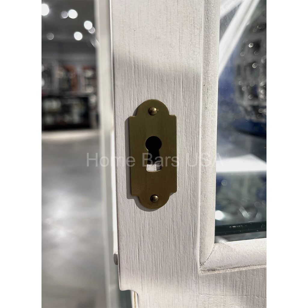 Howard Miller Tyler IV Curio Cabinet 680639 real photo of the keyhole - Home Bars USA