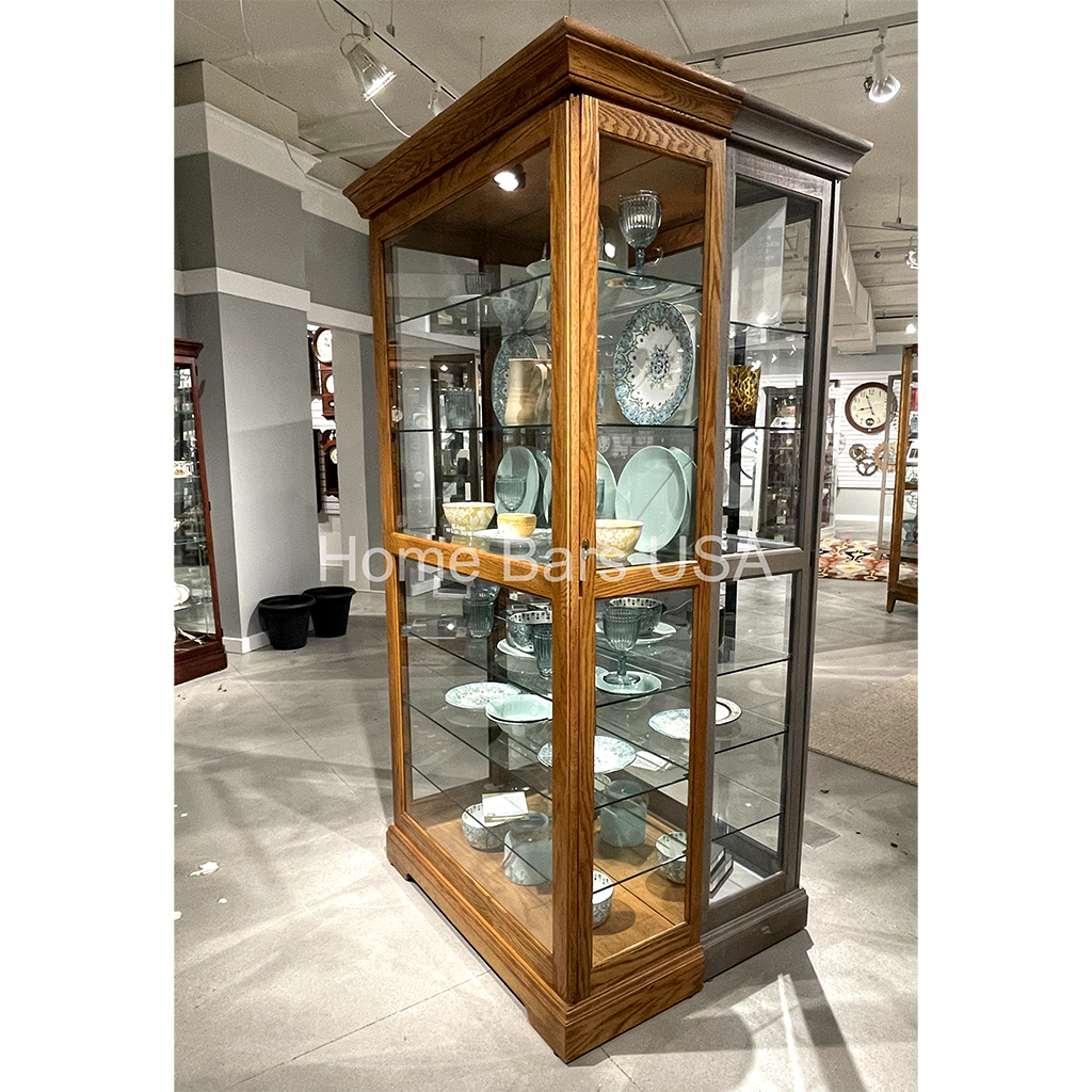 Howard Miller Tyler VII Curio Cabinet 680646 real image side view - Home Bars USA