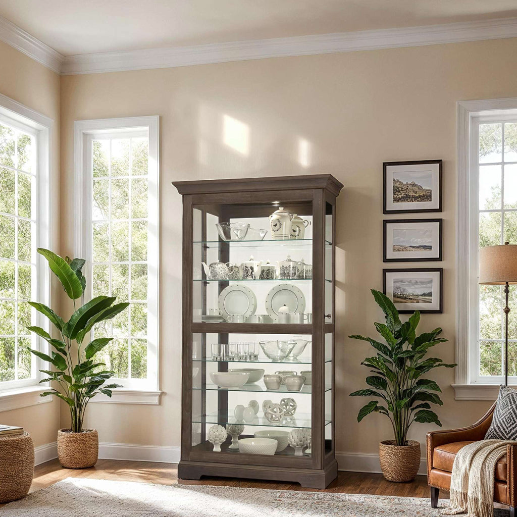 Howard Miller Tyler VI Curio Cabinet 680638 in interior design - Home Bars USA