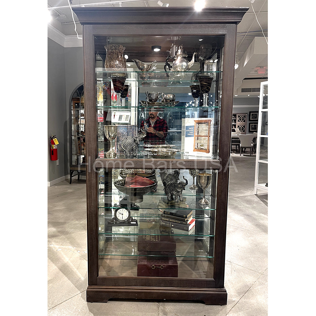 Howard Miller Tyler VI Curio Cabinet 680638 real image front view - Home Bars USA