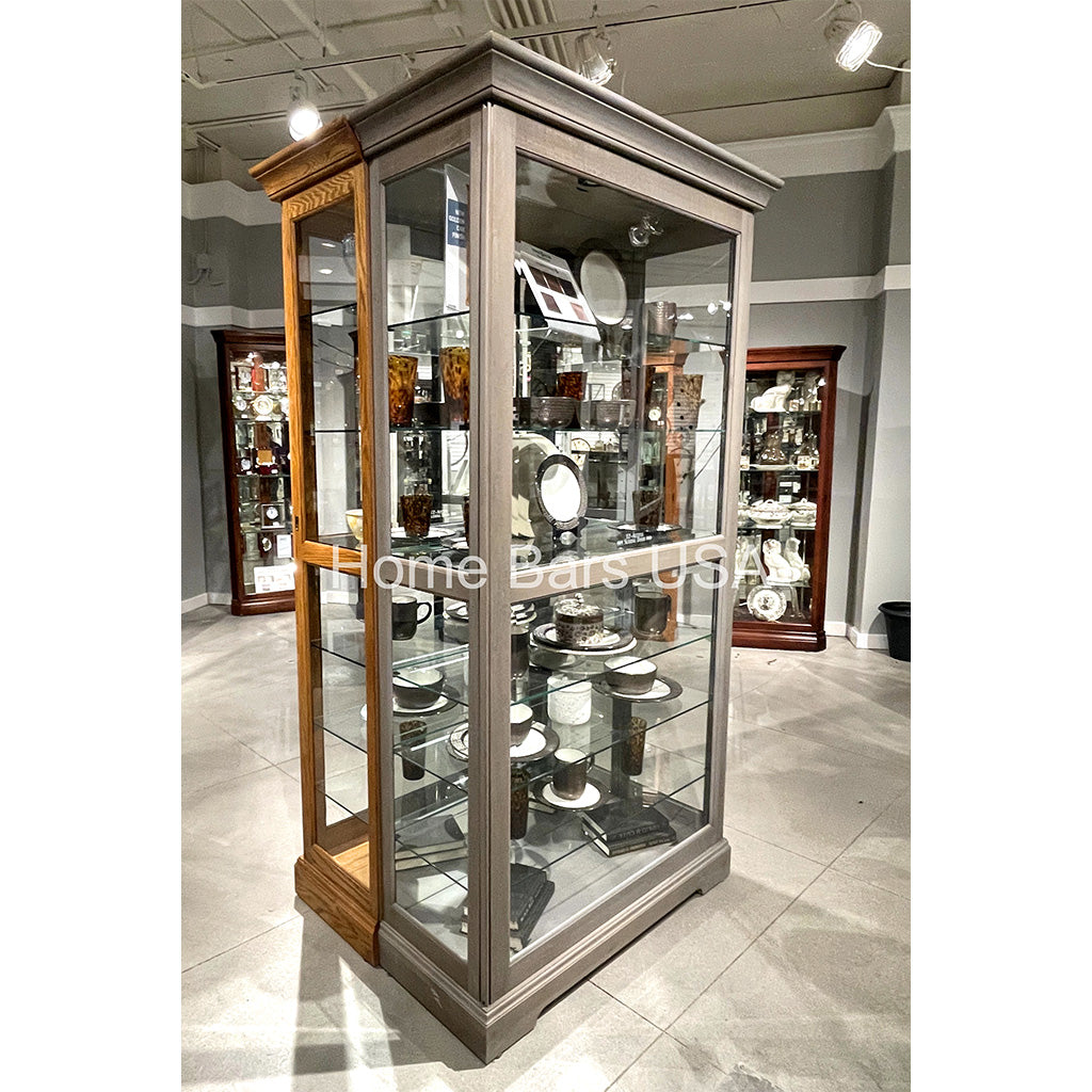 Howard Miller Tyler V Curio Cabinet 680640 real image side view - Home Bars USA