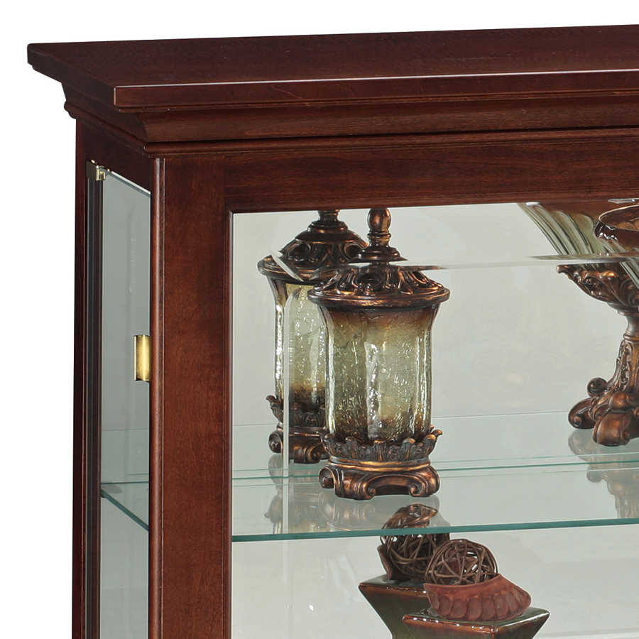 Howard Miller Underhill Curio Cabinet 680533 side door - Home Bars USA