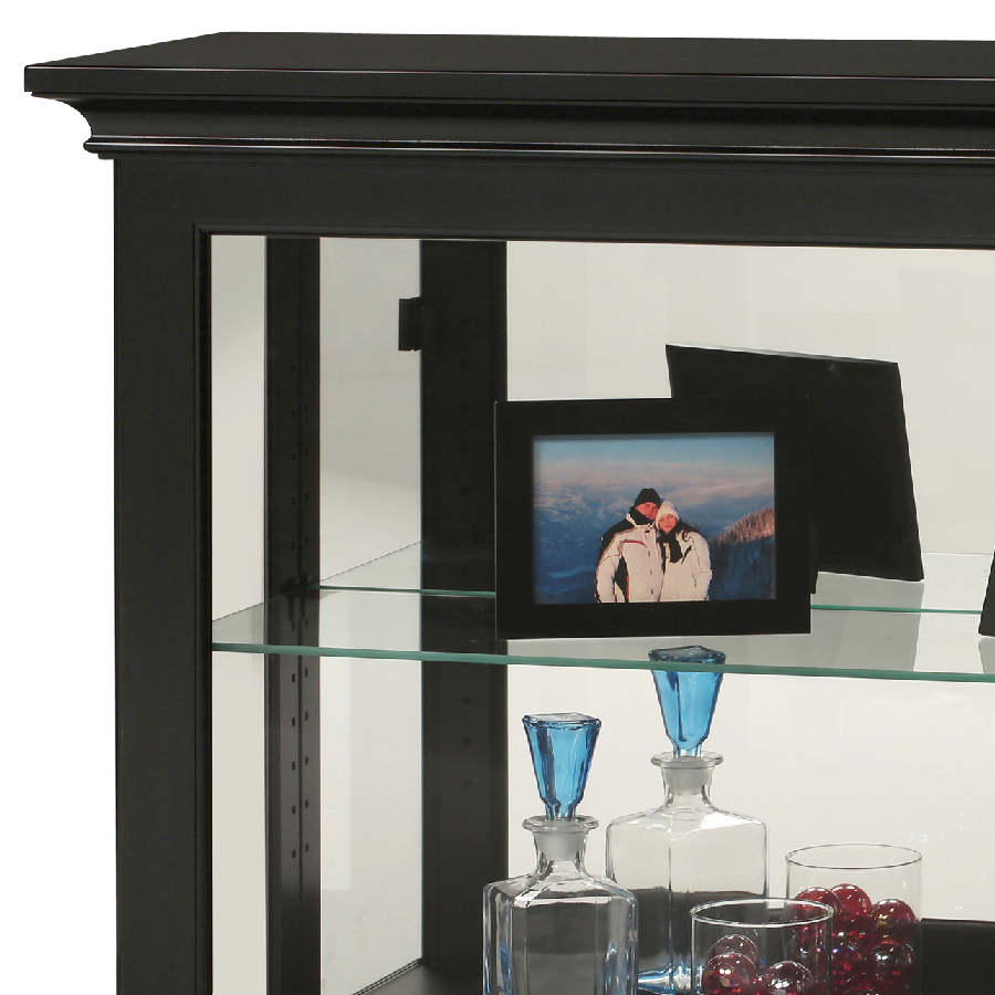 Howard Miller Underhill II Curio Cabinet 680594 side details - Home Bars USA