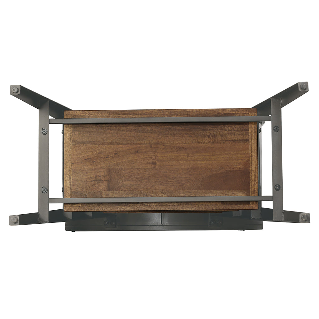 Howard Miller Zelda Wine &amp; Bar Cabinet 695322 bottom showing adjustable levelers - Home Bars USA