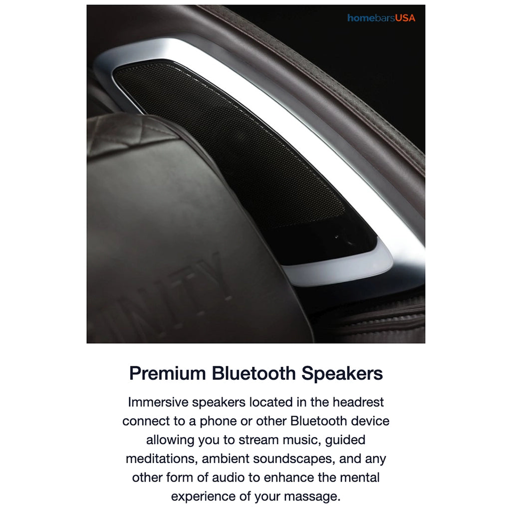 Infinity Dynasty 4D Massage Chair (Certified Pre-Owned) premium bluetooth speakers