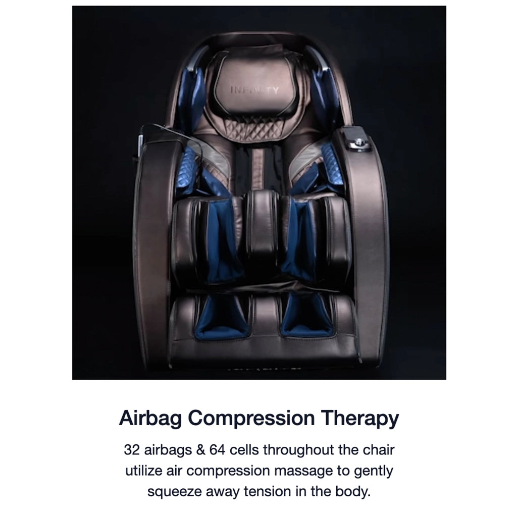 Infinity Evolution Max Massage Chair (Certified Pre-Owned) airbag compression therapy
