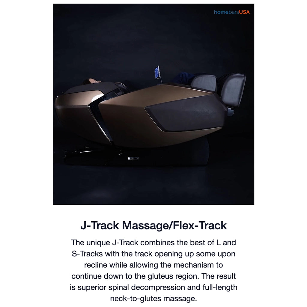 Infinity Imperial Syner-D Massage Chair (Certified Pre-Owned) J-Track massage / flex-track