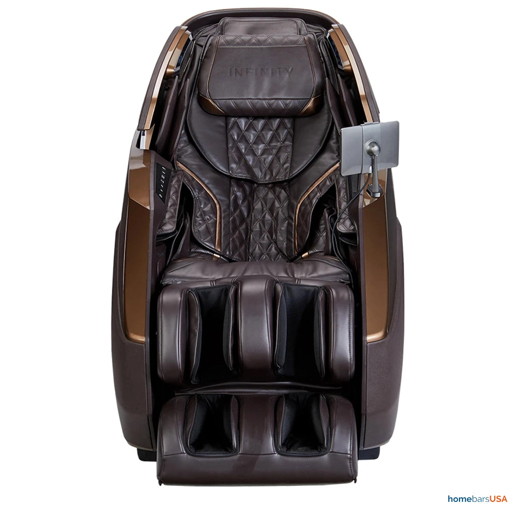 Infinity Imperial Syner-D Massage Chair in Brown (Certified Pre-Owned) front