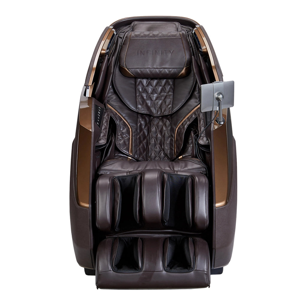 Infinity Imperial Syner-D Massage Chair in Brown front