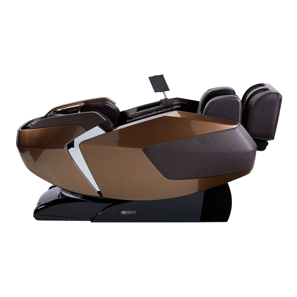 Infinity Imperial Syner-D Massage Chair in Brown zero gravity