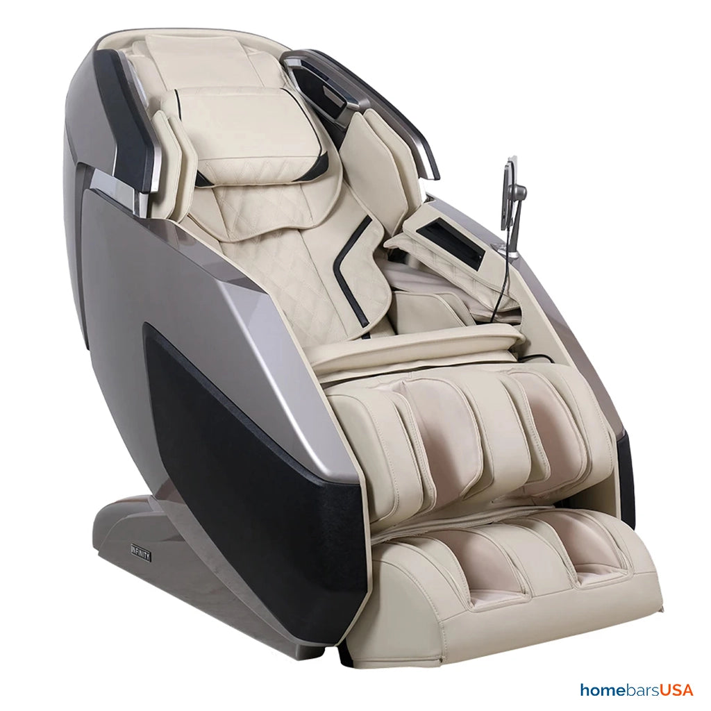 Infinity Imperial Syner-D Massage Chair in Gray/Tan (Certified Pre-Owned)