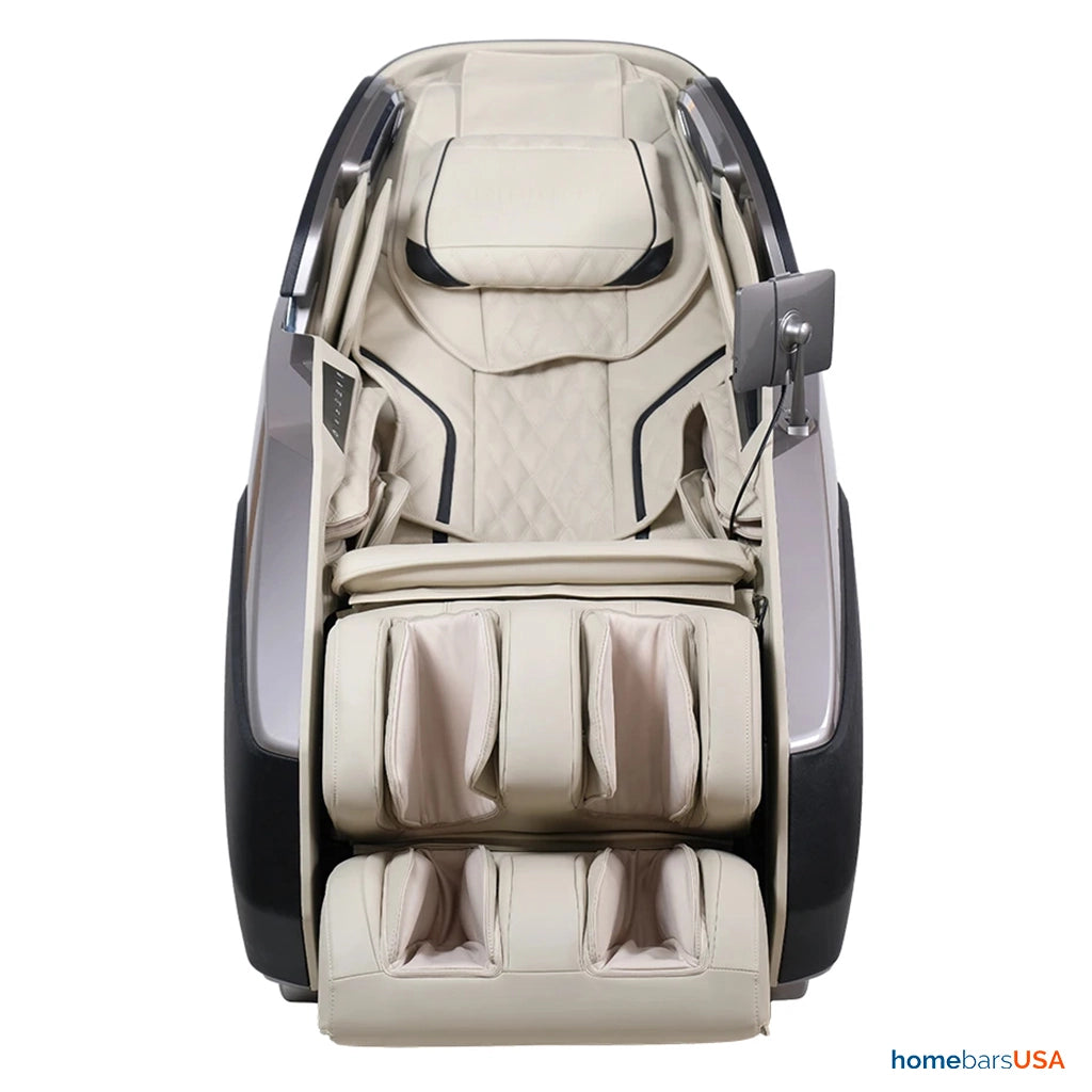 Infinity Imperial Syner-D Massage Chair in Gray/Tan (Certified Pre-Owned) front