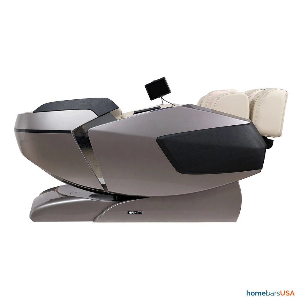 Infinity Imperial Syner-D Massage Chair in Gray/Tan (Certified Pre-Owned)