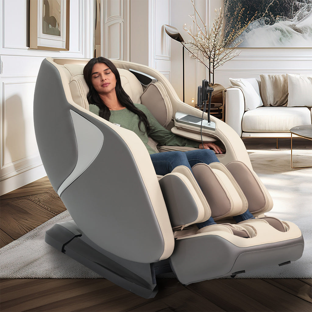Kyota Joubu 4D Massage Chair M880 in Tan lifestyle