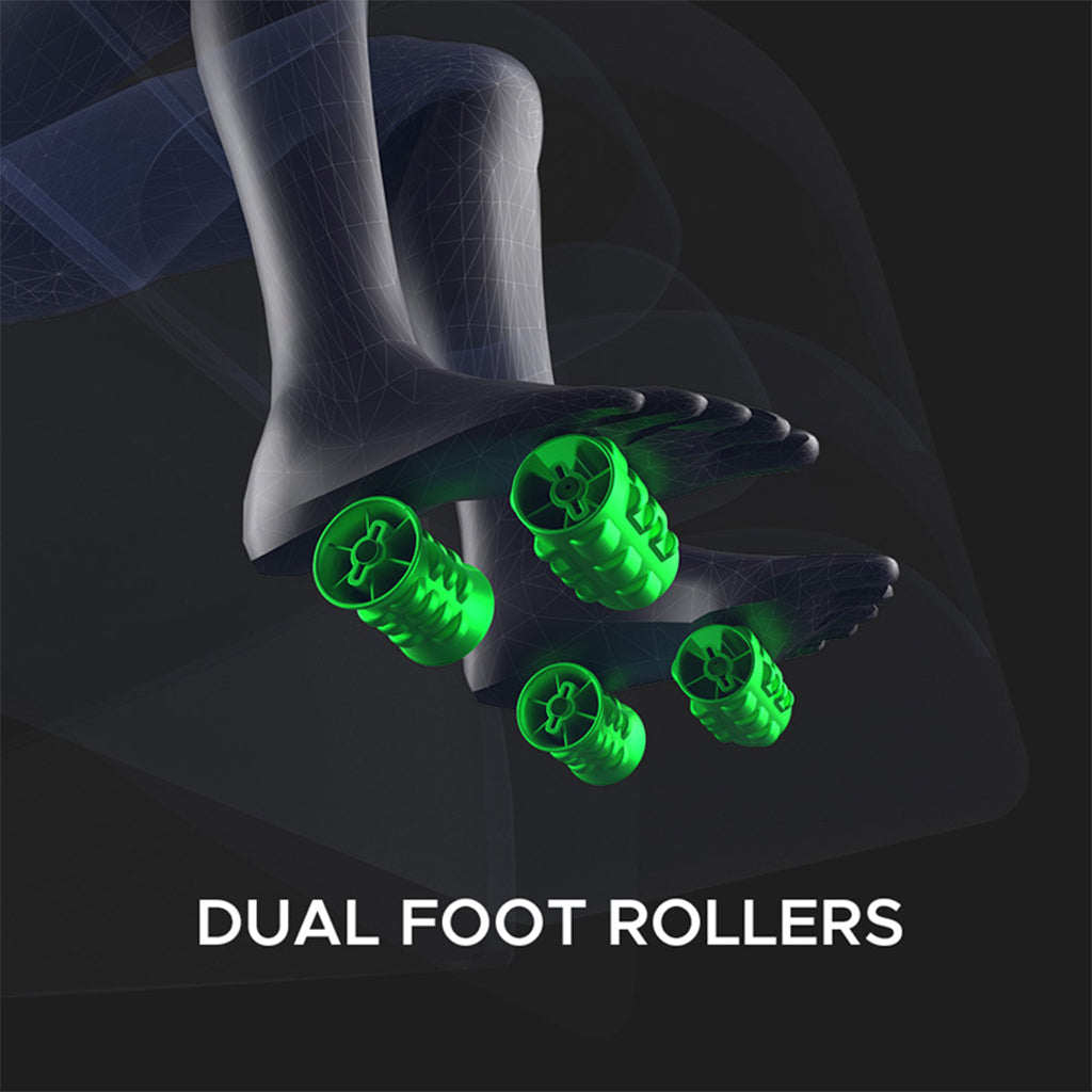 Kyota Kizuna Massage Chair M688 in Brown dual foot rollers