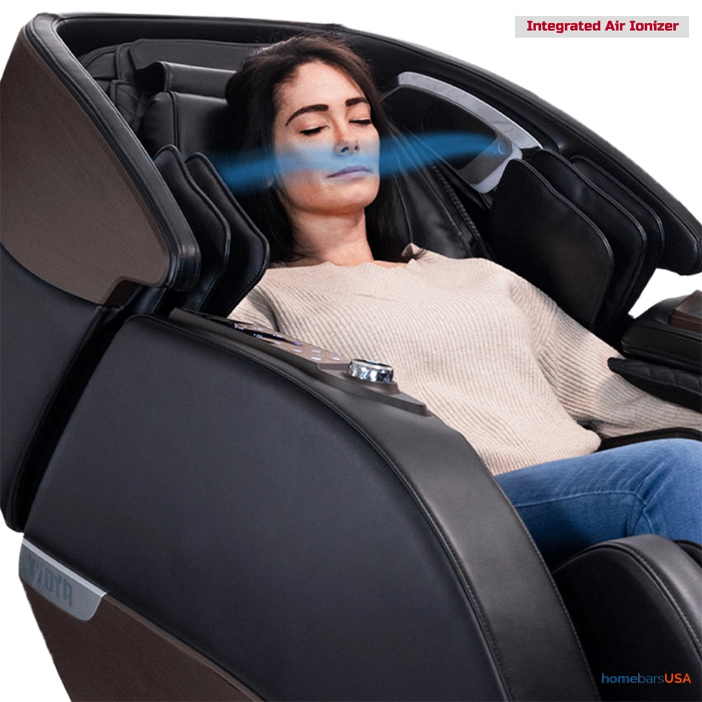 Kyota Nokori Syner-D Massage Chair M980 in Black (Certified Pre-Owned) integrated air ionizer