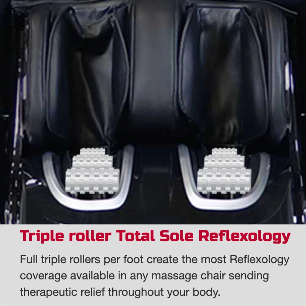 Kyota Yosei 4D Massage Chair M868 (Certified Pre-Owned)  Triple roller Total Sole Reflexology
