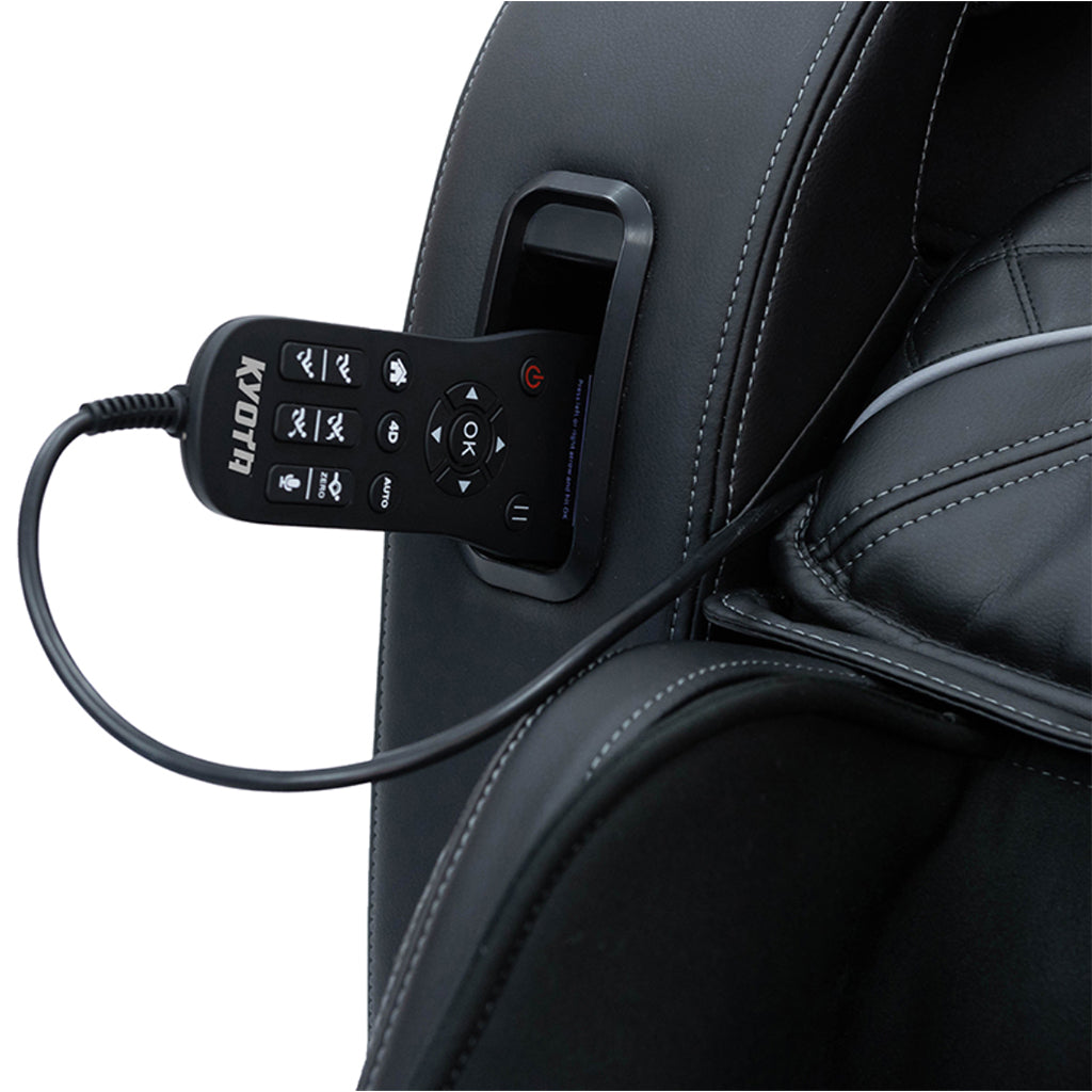 Kyota Yugana 4D Massage Chair M780 in Black remote holder