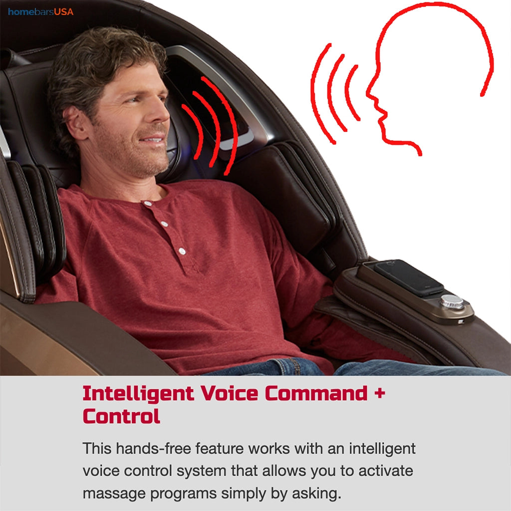 Kyota Yutaka 4D Massage Chair M898 in Black (Certified Pre-Owned) Intelligent Voice Command + Control