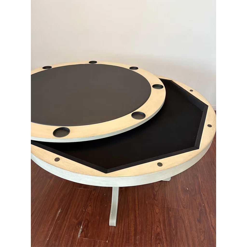 RAM Game Room 48" Game Table in Antique White - Home Bars USA