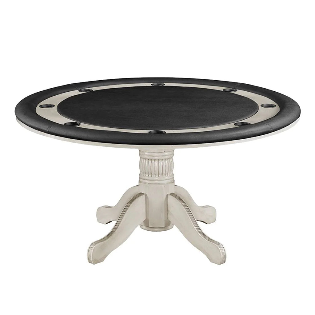 RAM Game Room 60" Game Table in Antique White - Home Bars USA