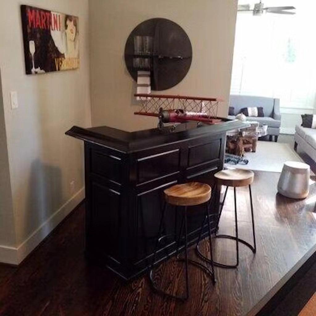 RAM Game Room 60" Home Bar in Black real photo from the customer - Home Bars USA