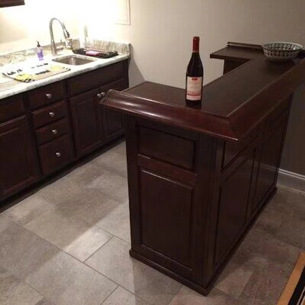 RAM Game Room 60" Home Bar in Cappuccino real photo from a customer - Home Bars USA