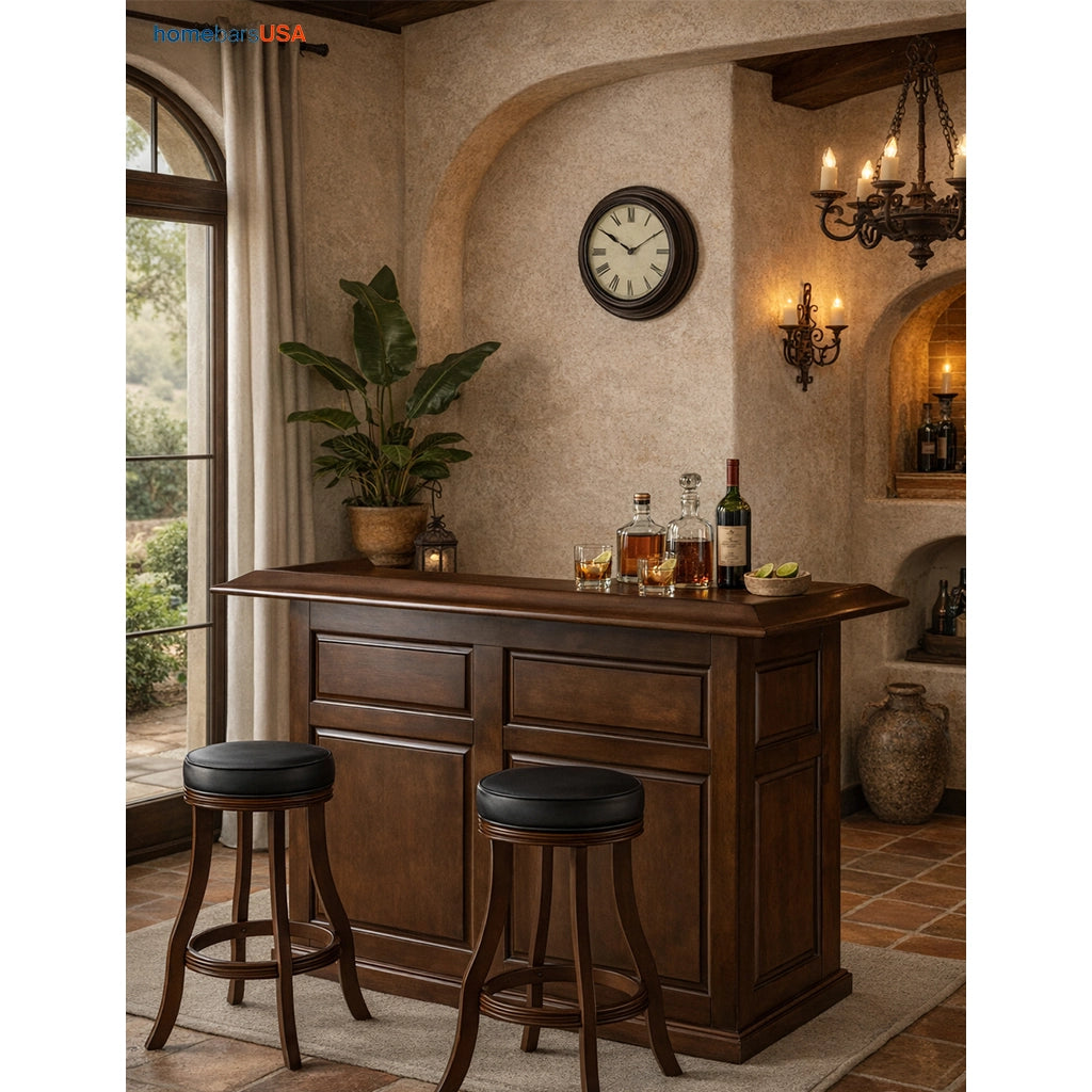 RAM Game Room 60" Home Bar in Cappuccino set - Home Bars USA
