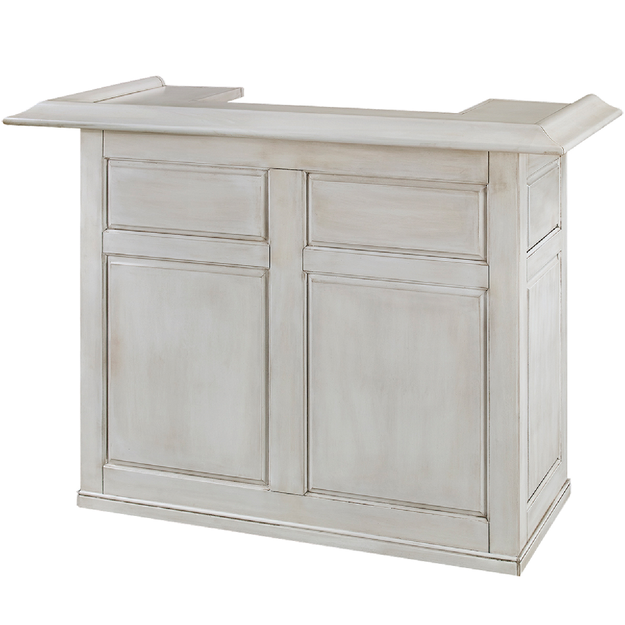 RAM Game Room 60" Home Bar in Antique White - Home Bars USA