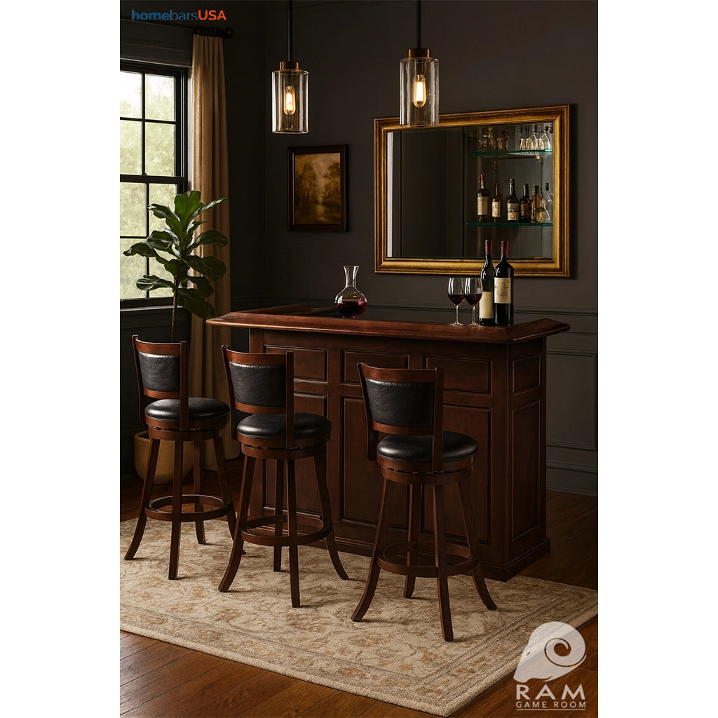 RAM Game Room 72" Home Bar in Cappuccino in interior design - Home Bars USA