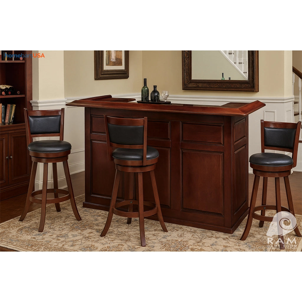 RAM Game Room 72" Home Bar in English Tudor