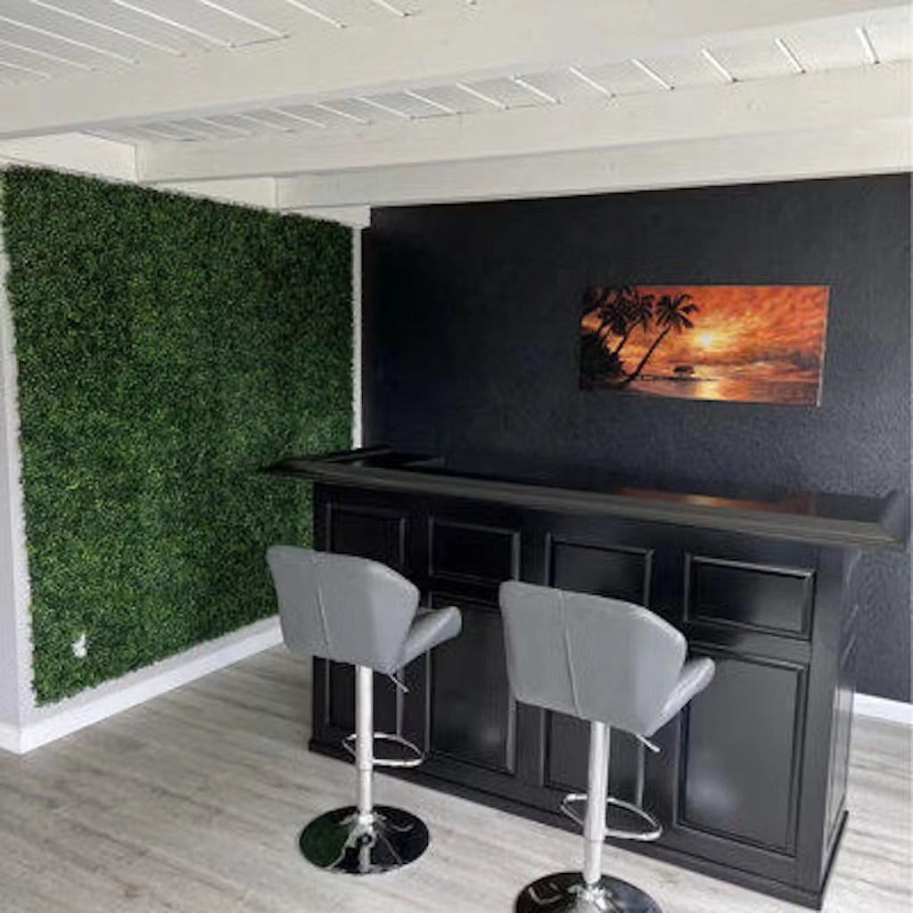 RAM Game Room 84" English Pub Style Home Bar in Black real photo from a customer - Home Bars USA
