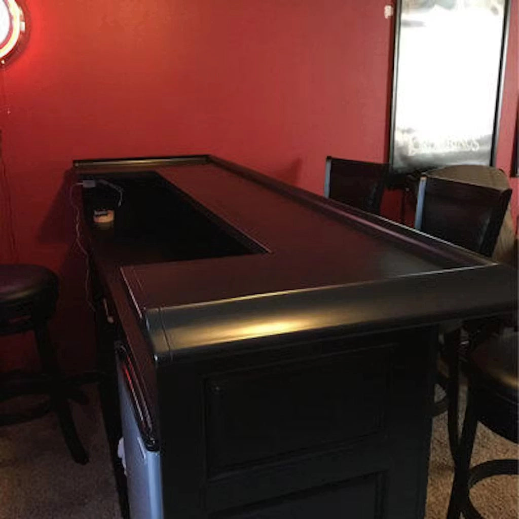 RAM Game Room 84" English Pub Style Home Bar in Black side - Home Bars USA