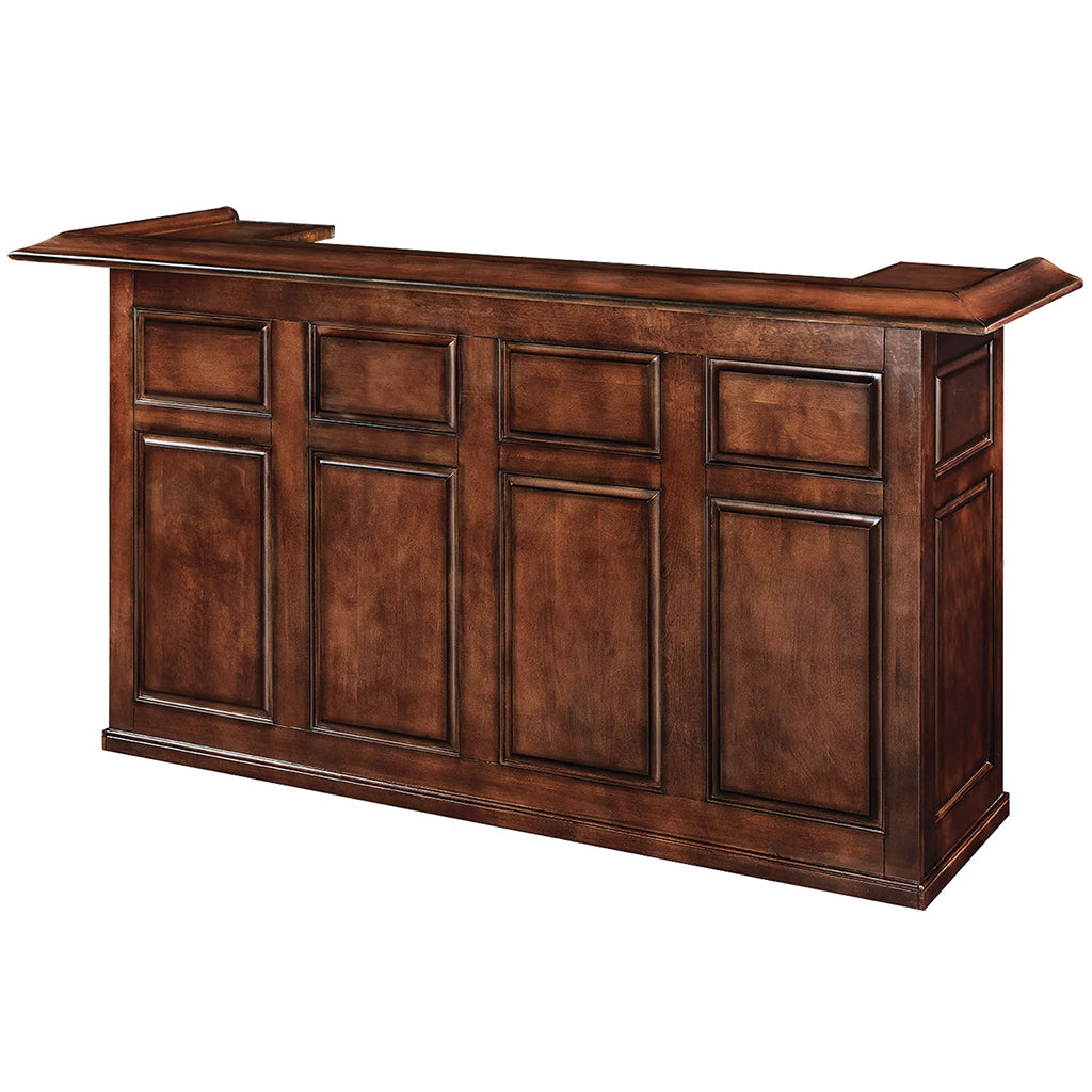 RAM Game Room 84&quot; English Pub Style Home Bar in Chestnut - Home Bars USA
