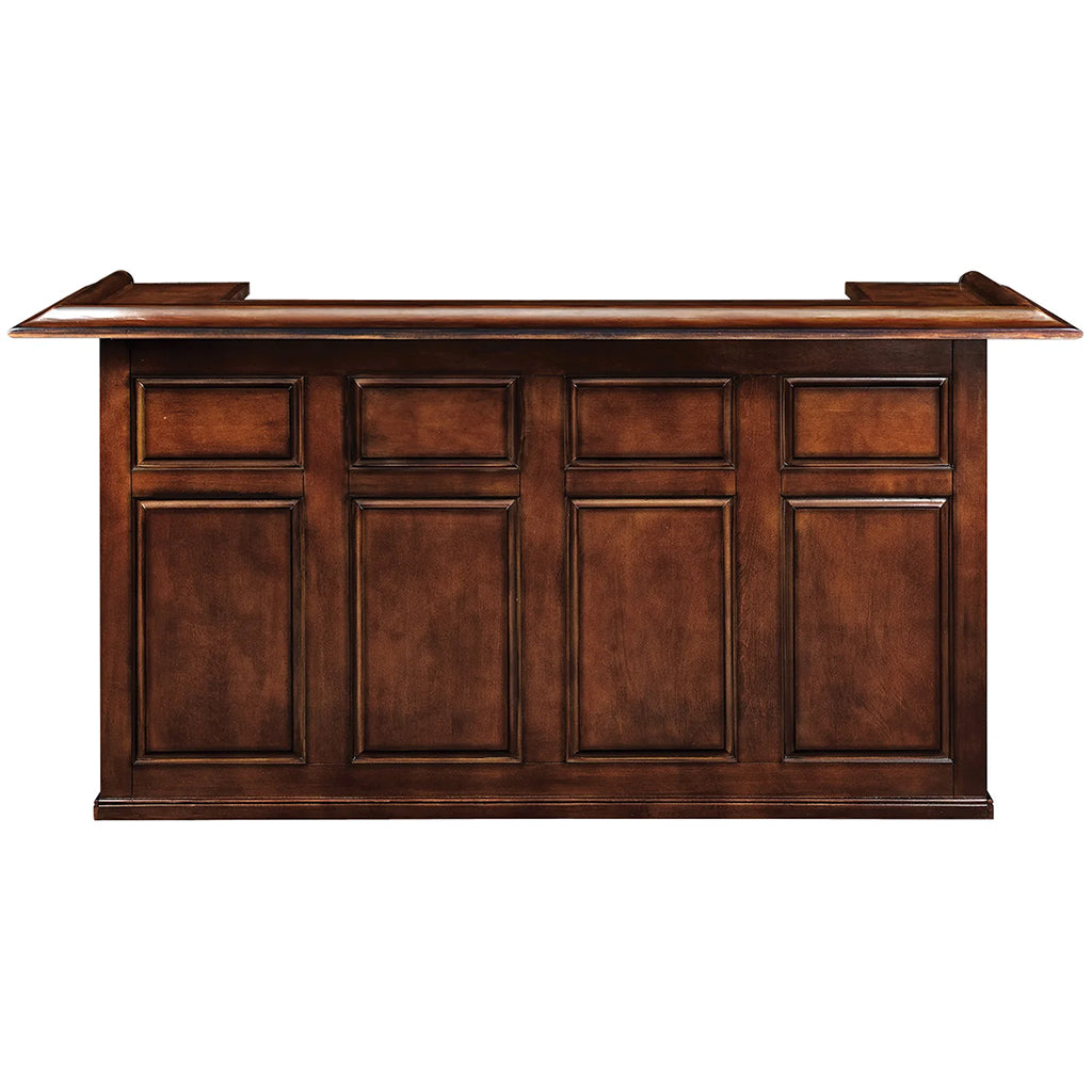 RAM Game Room 84&quot; English Pub Style Home Bar in Chestnut front - Home Bars USA