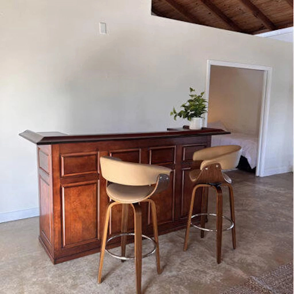 RAM Game Room 84" English Pub Style Home Bar in Chestnut real photo from a customer - Home Bars USA
