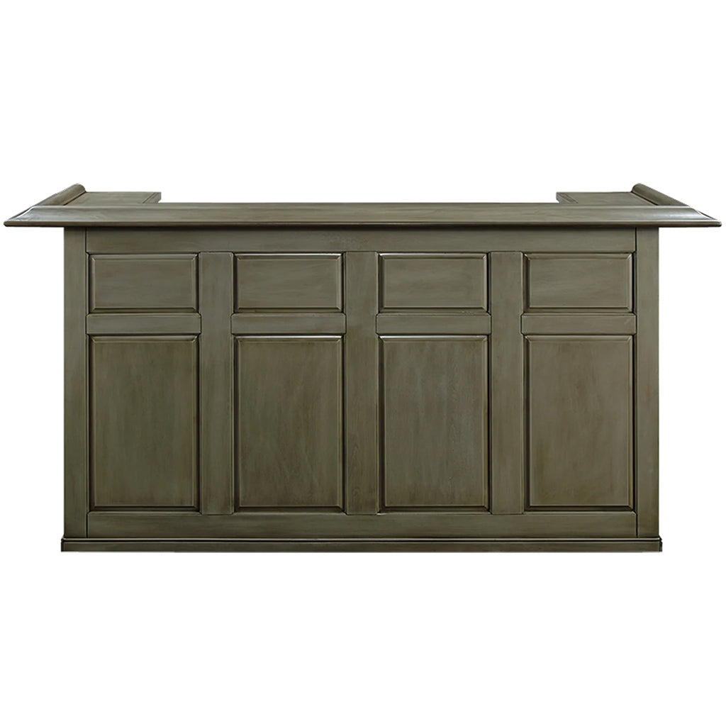 RAM Game Room 84&quot; English Pub Style Home Bar in Slate front