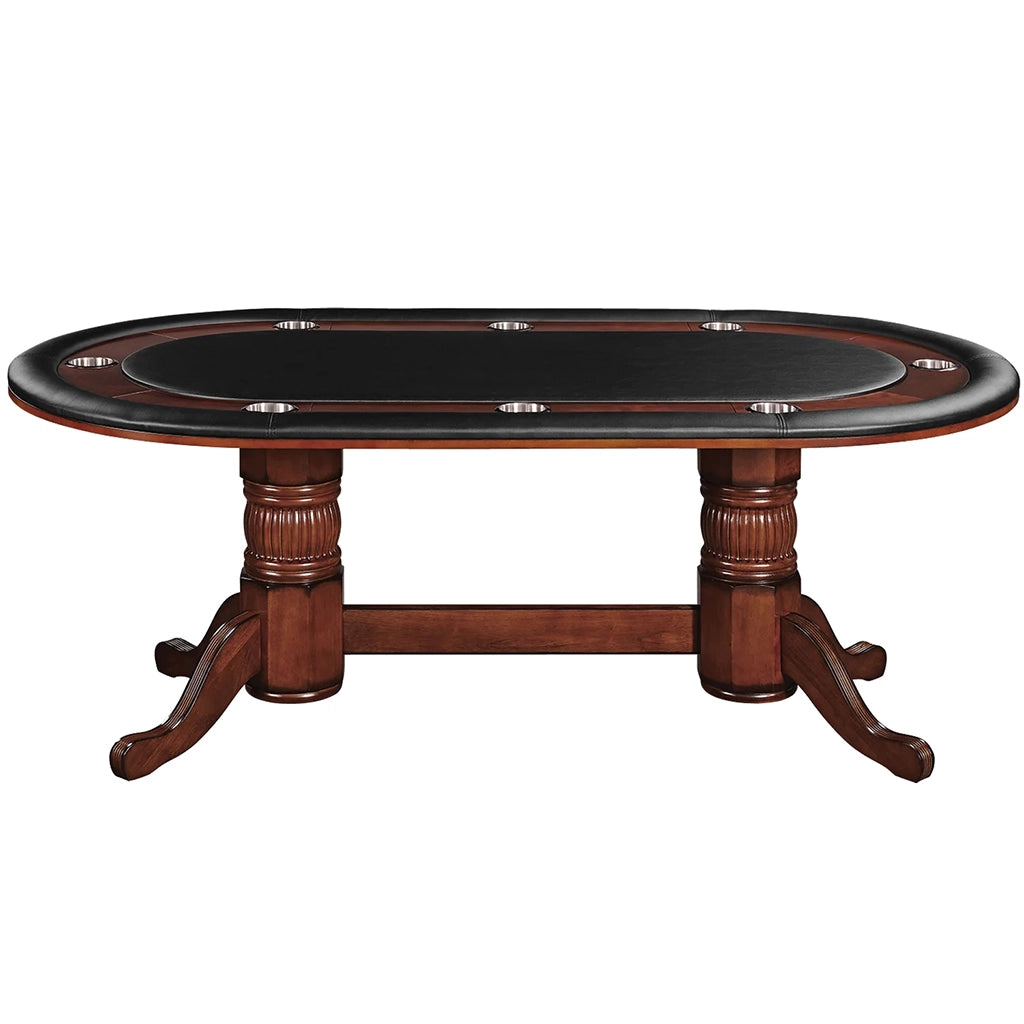 RAM Game Room 84" Texas Hold 'em Game Table in Chestnut - Home Bars USA