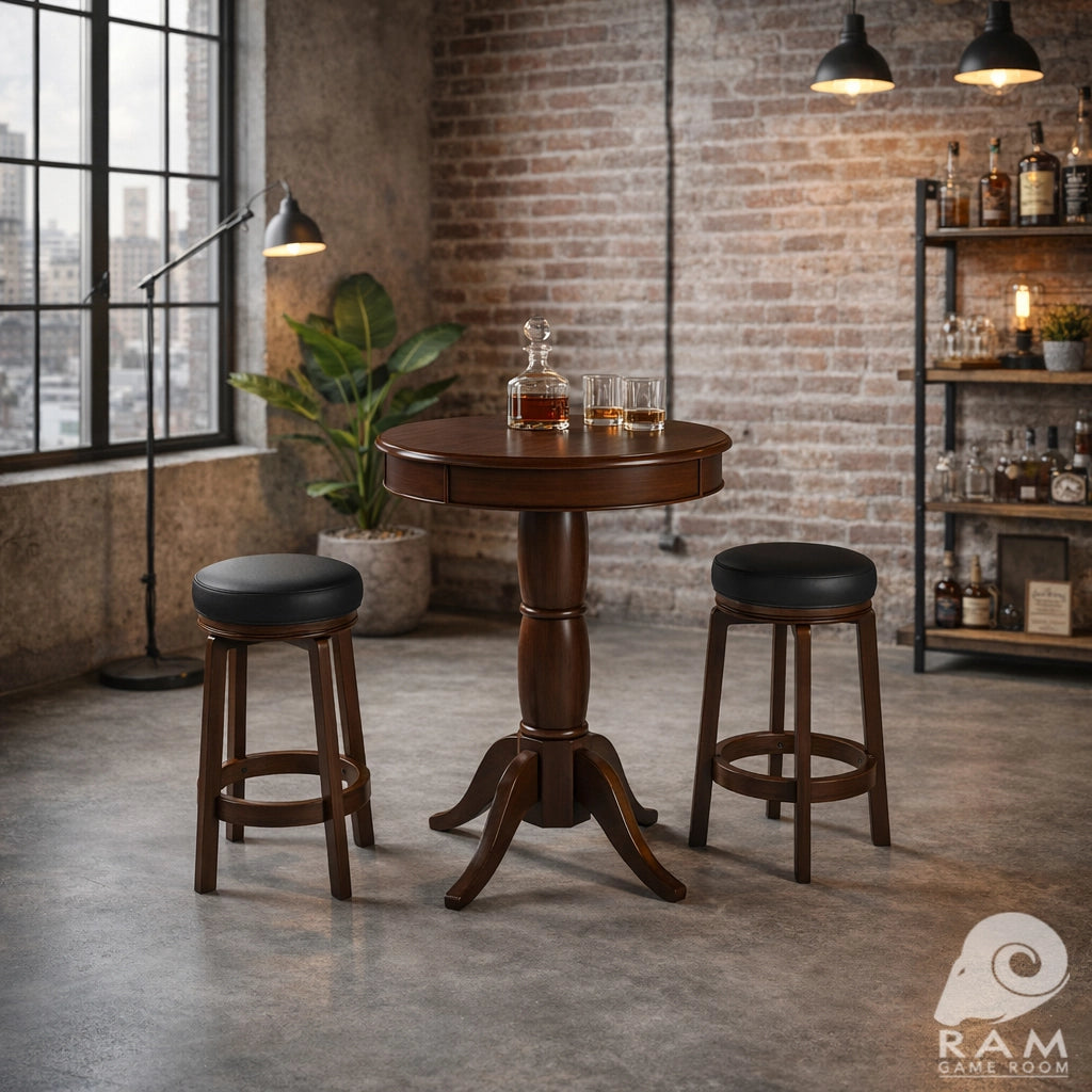 RAM Game Room Backless Bar Stool in Cappuccino - Home Bars USA