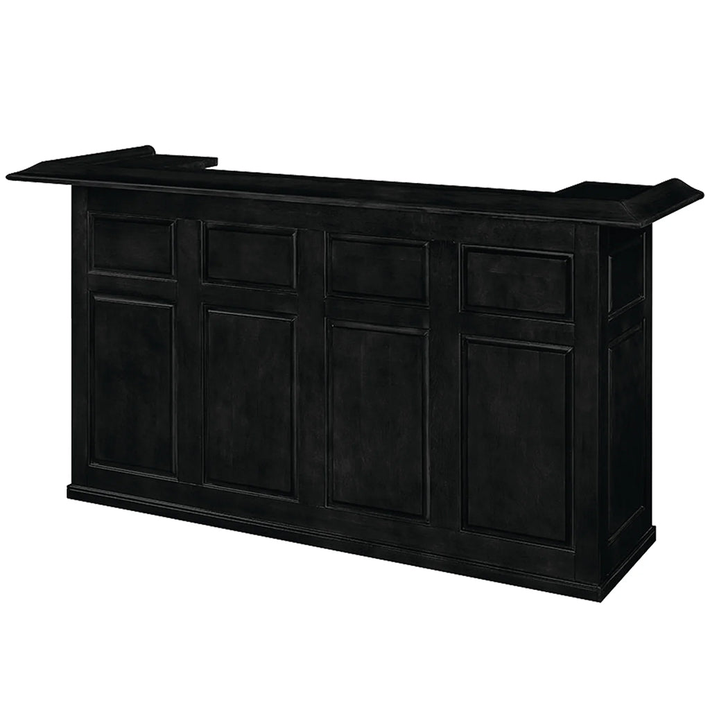 RAM Game Room 84&quot; English Pub Style Home Bar in Black - Home Bars USA